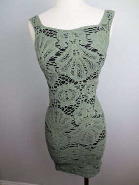 Intimately Free People Daydream Lace Dress Sage Green Mini XS/S